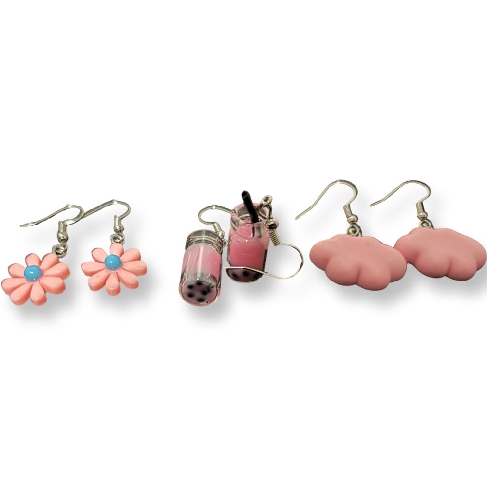 🎁Fun Pink Earrings Set